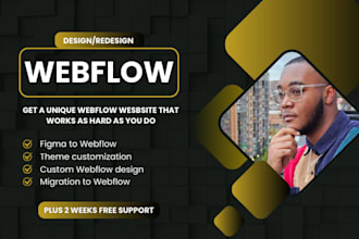 design develop webflow website webflow ecommerce landing page