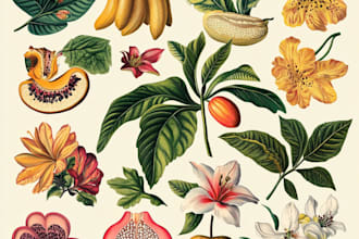 make a botanical watercolor illustration