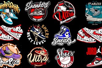 create the stylish and premium shoe logo for your brands
