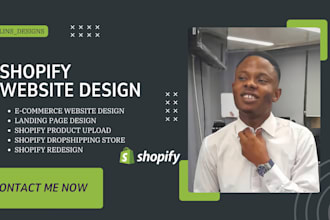 design shopify website, fashion website, clothing store, jewelry store