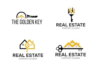 do property construction, home roofing building logo design