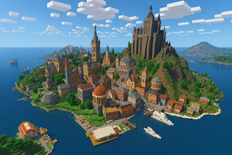 make cyberpunk, steampunk, medieval themed cities and builds