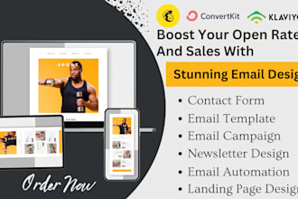 do mailchimp campaign newsletter, mailchimp landing page, converkit newsletter