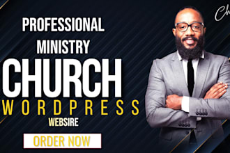 create church website ministry website with livestream donation functionalities