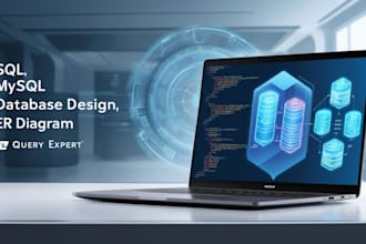 write professional sql queries, design er diagrams, and optimize databas
