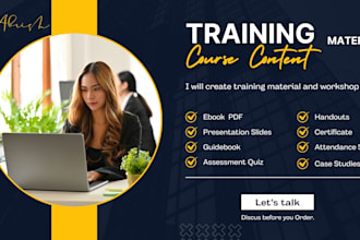 design course content, presentation for trainers and educators