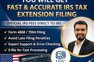 e file US tax extension filing fedral state irs form 7004