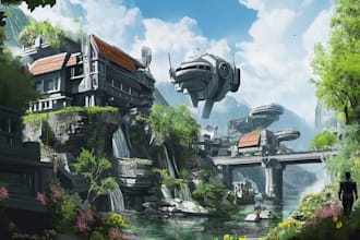 create stunning environment concept art