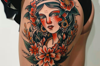 make unique custom tattoo any tattoo design, tattoo artist