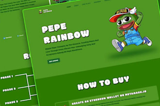 design meme coin website, crypto token webite, white paper presale coin website