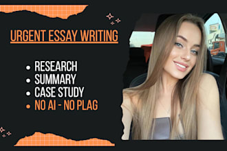 do urgent essay writing as an essay writer