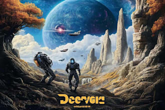 create sci fi illustrations