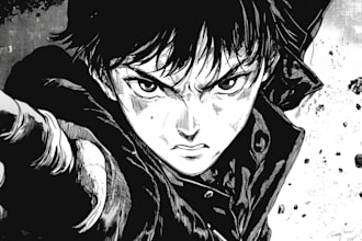 make your profesional manga pages with manga seinen style