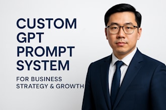 design a custom chatgpt prompt system for your business strategy