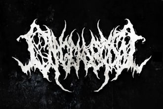 draw heavy metal, black metal, death metal font band logo