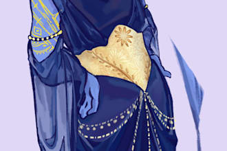 create your visual novel character sprite