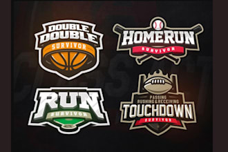 awesome logo for sports team gym fitness and events design