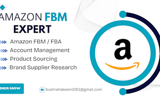 provide expert amazon fbm drop shipping VA services