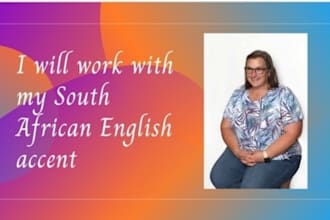 do a professional south african voice over