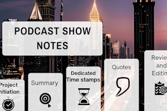 do podcast show notes