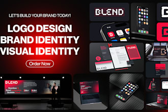 design a professional brand style guide and logo