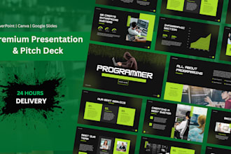 design powerpoint presentation, google slides, pitch deck
