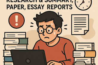 do urgent research and summary,paper,essay reports