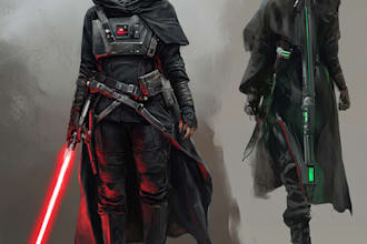 design your sci fi and star wars character