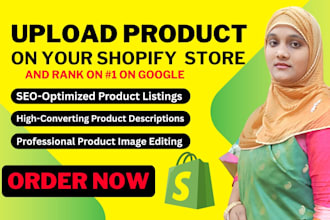 upload your content and optimize on page SEO for your shopify store