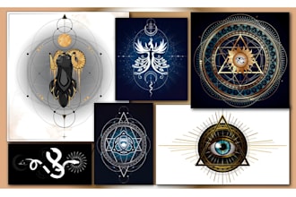 do sacred geometry, spiritual or mystical logo design