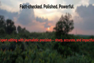 fact check and polish your content with journalistic precision