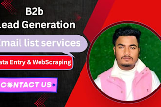 b2b lead generation and email list building