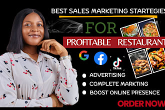 do complete sales marketing social media promotion for restaurant website