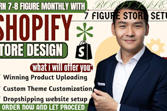 build a passive income shopify dropshipping store or shopify website