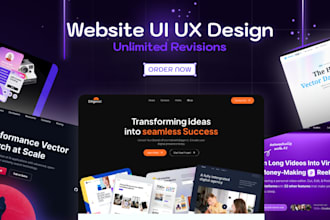 design custom landing page, website UI UX and figma website design
