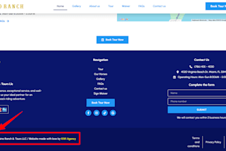 fix outdated copyright year footer text errors and website footer issues