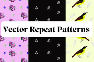 design seamless vector patterns for baby textiles and product prints