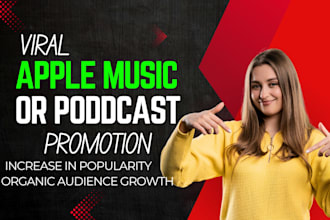 viral USA apple music promotion, itunes podcast promotion via playlist