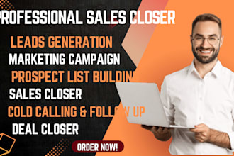 be your sales representative, high ticket sales closer cold calling expert