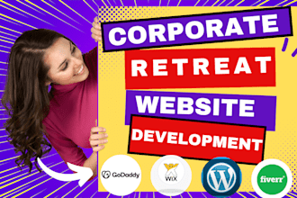 corporate retreat travel agency website retreat landing page retreat booking