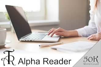 alpha read your novel up to 50,000 words