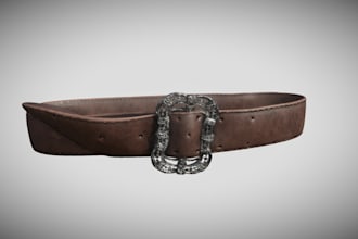 create 3d product design, 3d belt model and rendering and 3d belt animation