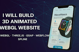 build 3d animated webgl website with three js, gsap, webxr, spline