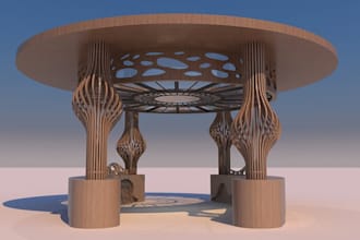 create 3d parametric model for 3d design, 3d printing in rhino and grasshopper