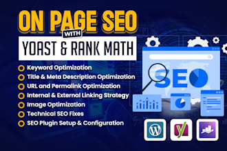 fix wordpress on page SEO using rank math or yoast