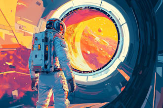 draw spaceship, sci fi illustration and sci fi art