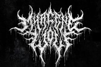 design your black, slamming, brutal, death metal band logo
