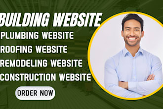 build contractor construction hvac plumbing roofing remodeling cleaning website