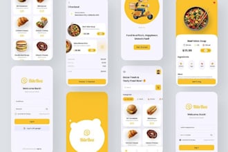 build bible religious app, vacation air bnb app and website,food delivery ai app