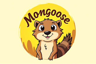 design mongoose mascot logo for your team or brand